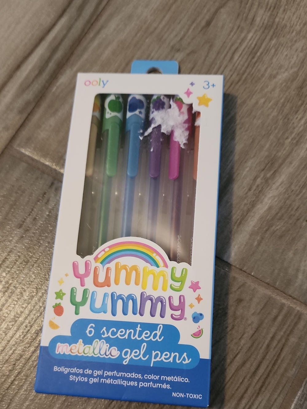 NWT Ooly 6 Yummy Yummy Scented Metallic Gel Pens